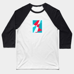 Blue and red abstract Baseball T-Shirt